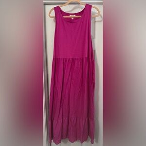 Terra & Sky Vibrant Magenta A-Line Skirt